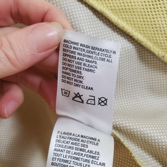 Avalanche Butter Yellow Zip Up Rain Jacket Windbreaker Womens Medium - Picture 12 of 12